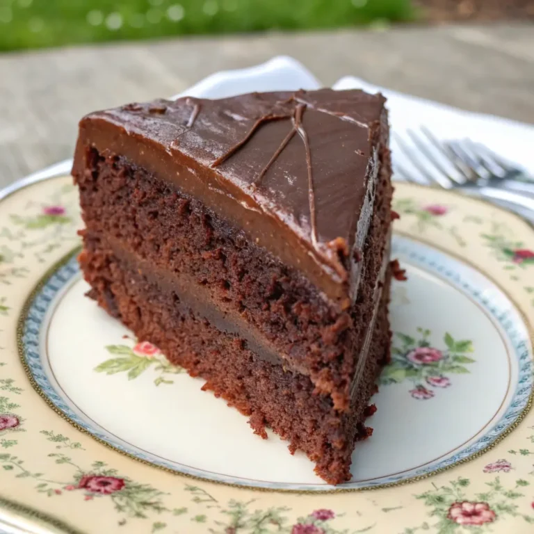 1920's recipe for chocolate cake