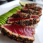 Ahi Tuna Recipe Black Sesame Crust With Avocado Stripe 6 Ahi Tuna Recipe Black Sesame Crust With Avocado Stripe 1760959968.4325824