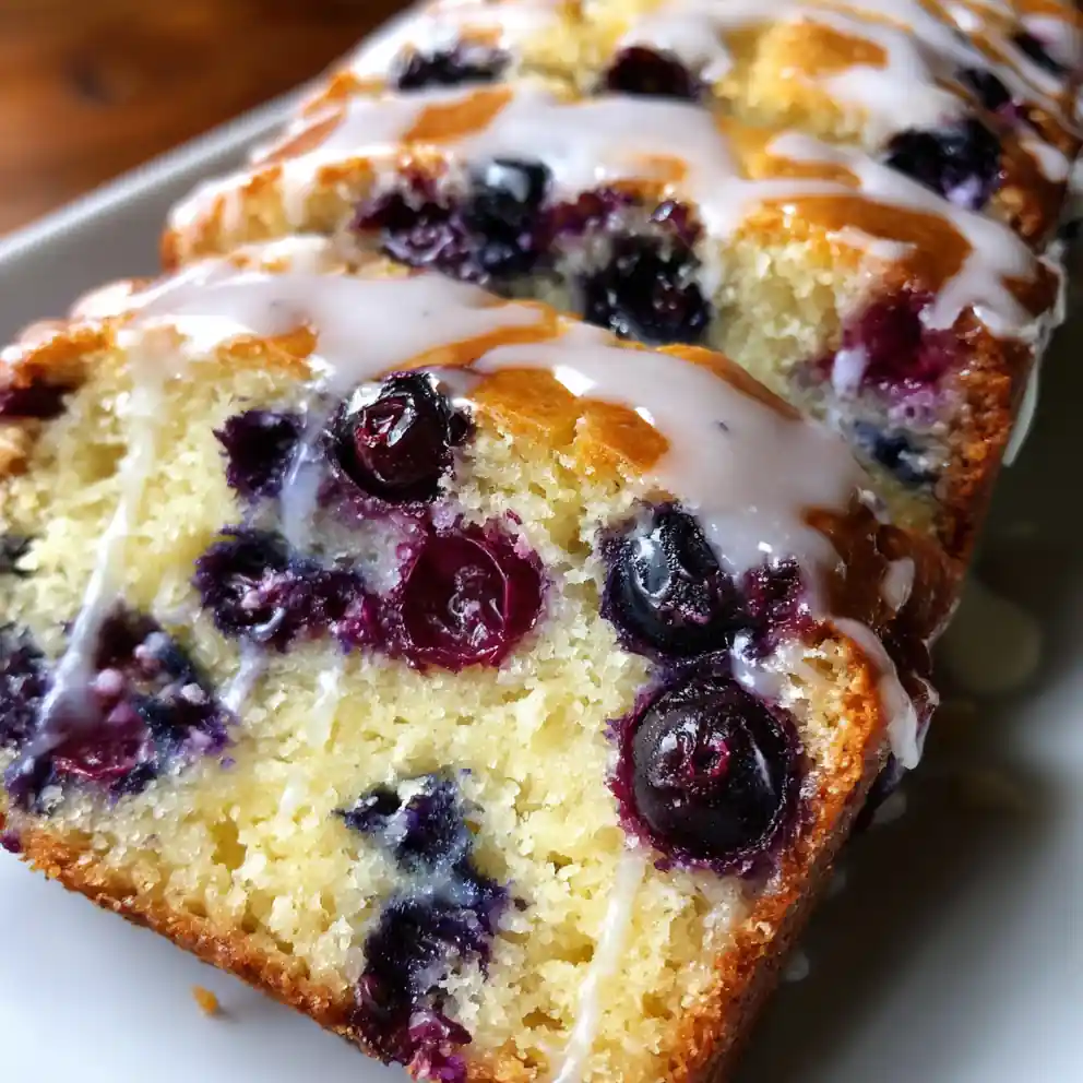 Blueberry Bread Recipe With Lemon Glaze Veins 4 blueberry bread recipe with Lemon Glaze Veins