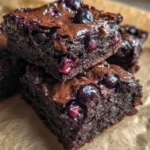 Healthy Brownie Recipe Dark Cocoa Squares With Blueberry Stain 6 Healthy Brownie Recipe Dark Cocoa Squares With Blueberry Stain 1762079728.3411925