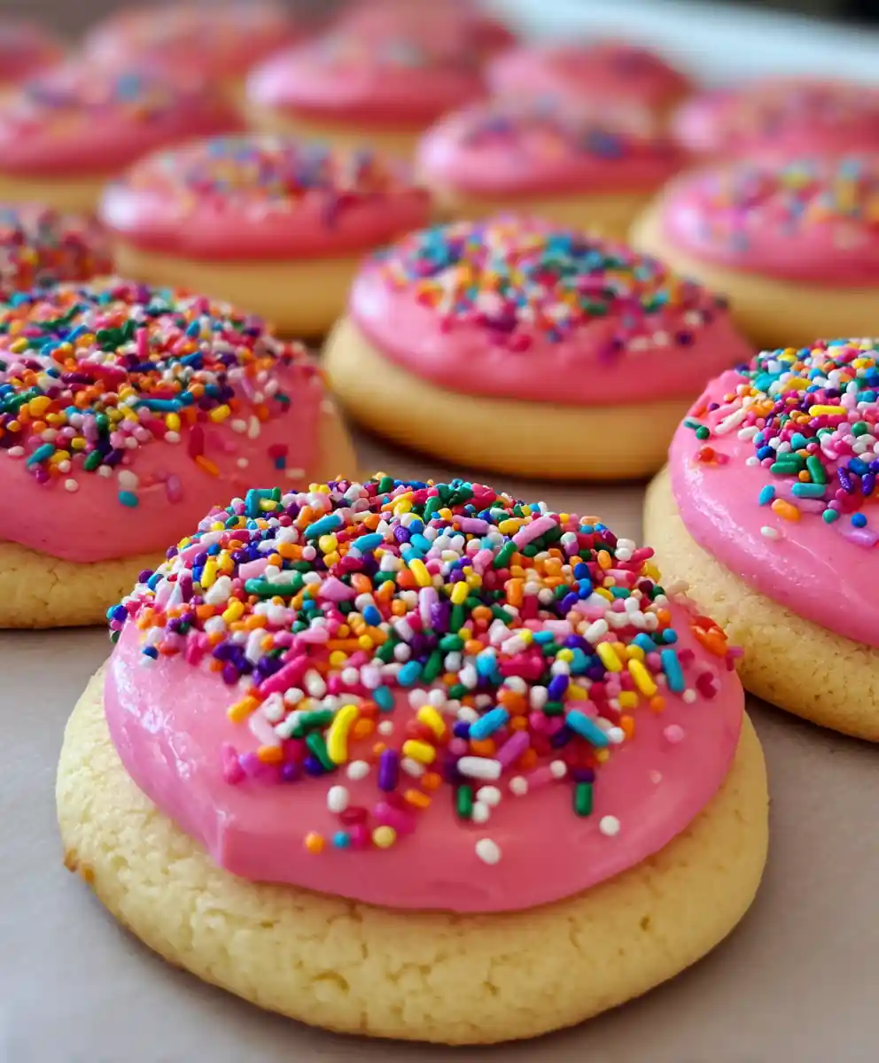 Lofthouse Cookies Recipe With Pink Frosting And Sprinkles 5 lofthouse cookies recipe With Pink Frosting and Sprinkles