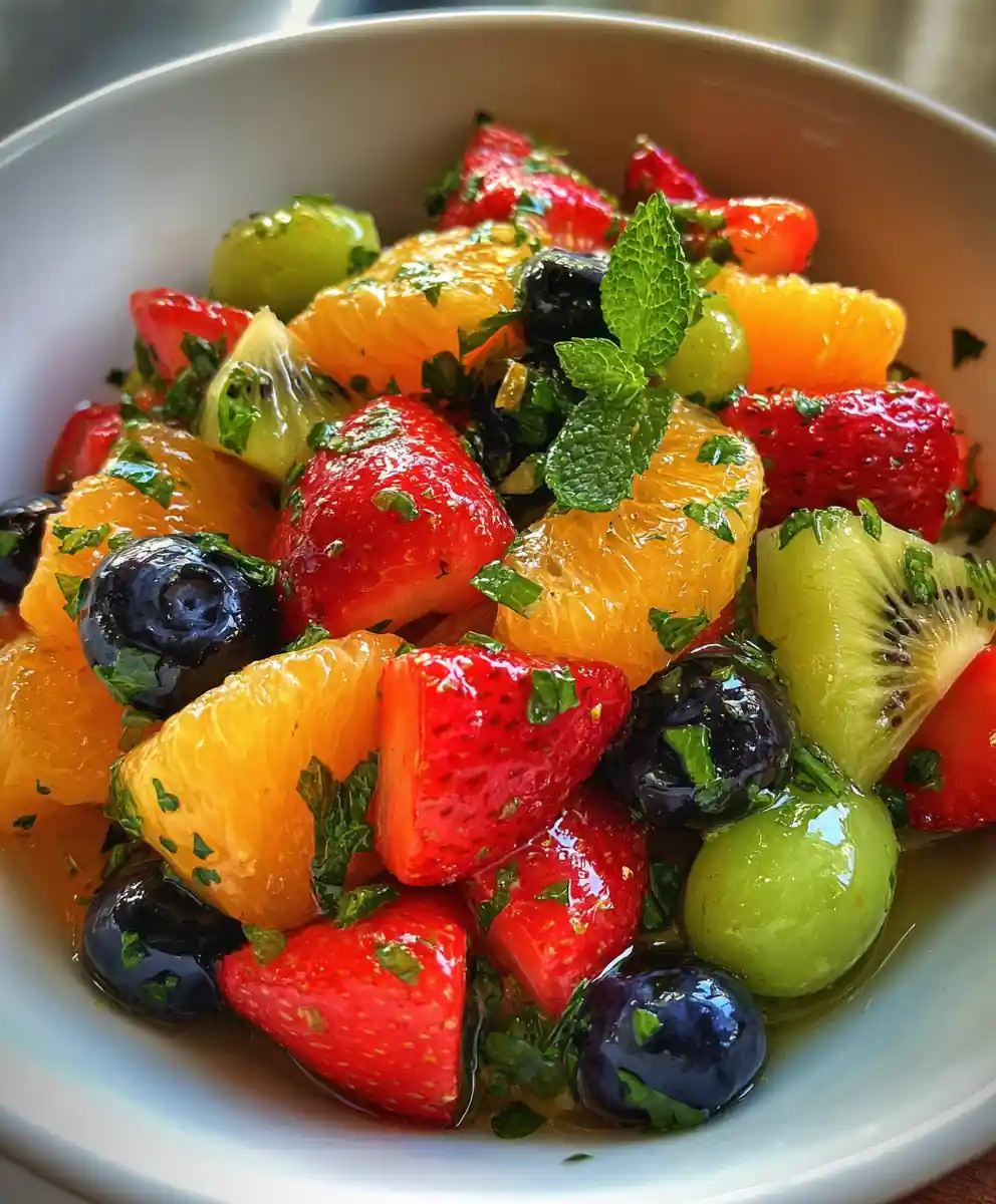 Simple Fruit Salad Recipe With Honey Citrus Mint Glaze 5 simple fruit salad recipe With Honey Citrus Mint Glaze