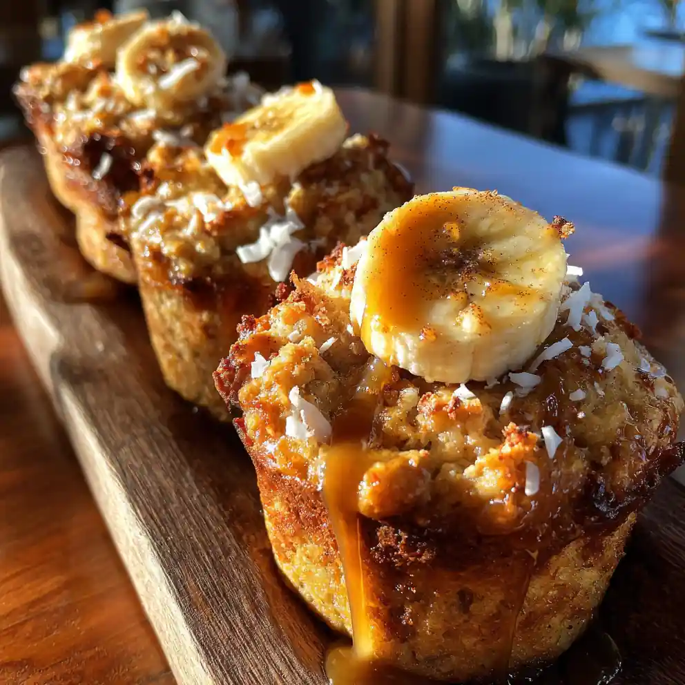 Banana Muffins With Salted Caramel Swirl 4 Banana Muffins with Salted Caramel Swirl