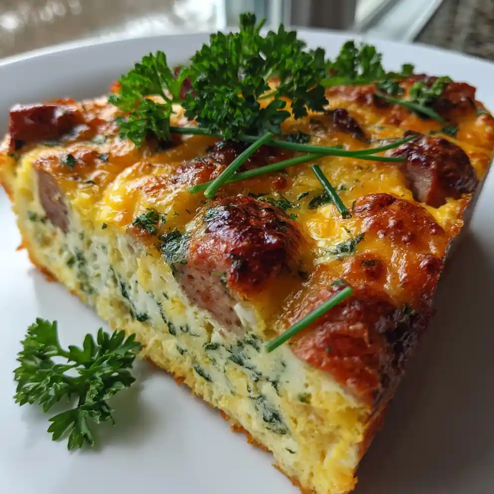 Breakfast Sausage Casserole With Herb Cheese Swirl 1767795987.1025422