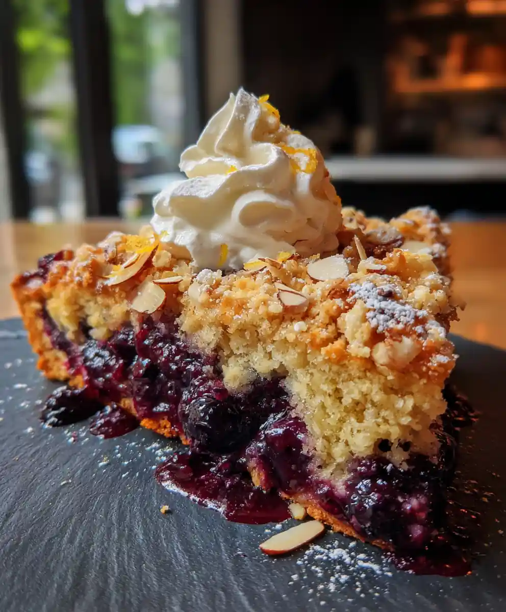 Buttery Blueberry Scones With Orange Almond Streusel And Lemon Infused Cream 5 Buttery Blueberry Scones with Orange Almond Streusel and Lemon Infused Cream