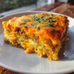 Cheesy Hamburger Rice Casserole With Chipotle Lime Cream Swirl 6 Cheesy Hamburger Rice Casserole With Chipotle Lime Cream Swirl 1767848675.2510529
