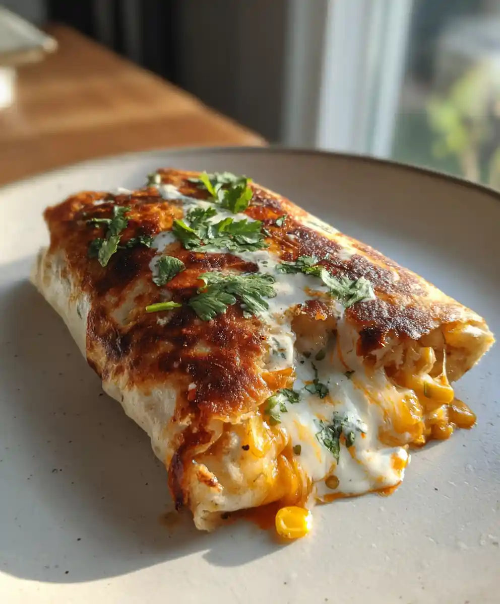 Chipotle Lime Grilled Cheese Burrito With Creamy Cilantro Drizzle 5 Chipotle Lime Grilled Cheese Burrito with Creamy Cilantro Drizzle