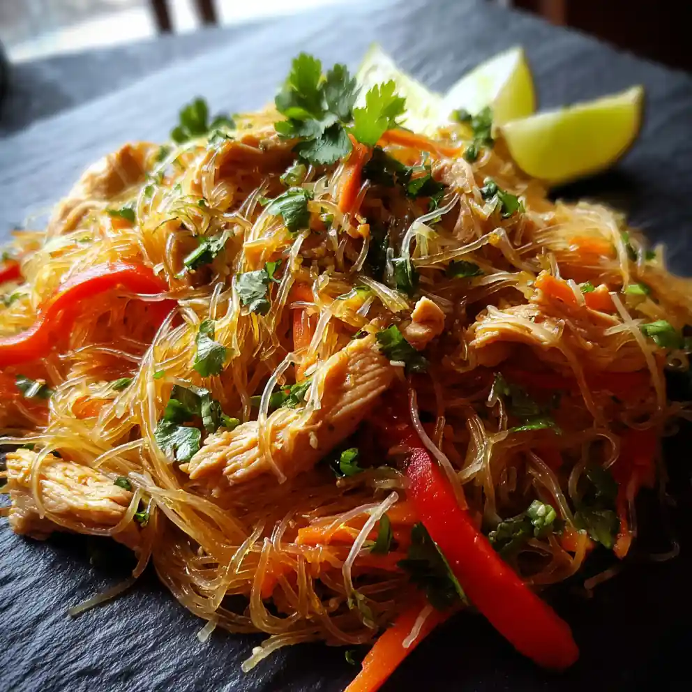 Coconut Lime Chicken Stir Fried Vermicelli 4 Coconut Lime Chicken Stir Fried Vermicelli