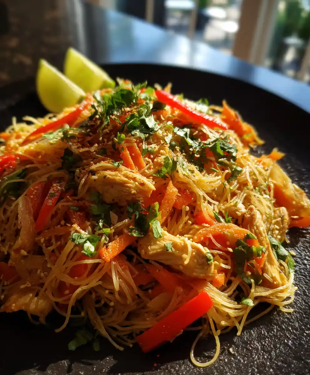 Coconut Lime Chicken Stir Fried Vermicelli 5 Coconut Lime Chicken Stir Fried Vermicelli