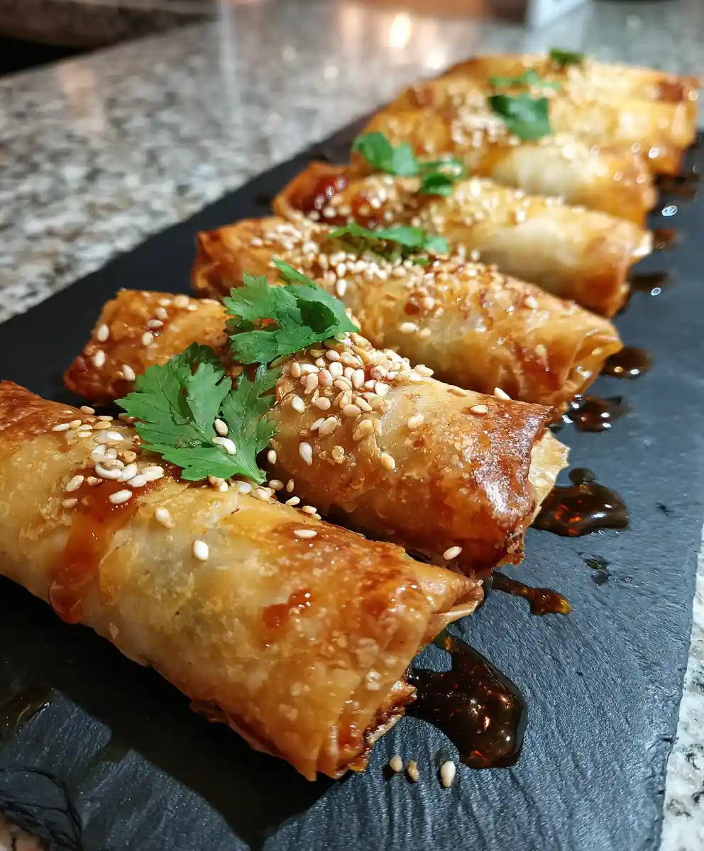 Crispy Oven Fried Feta Rolls With Chili Honey Drizzle 5 Crispy Oven Fried Feta Rolls with Chili Honey Drizzle