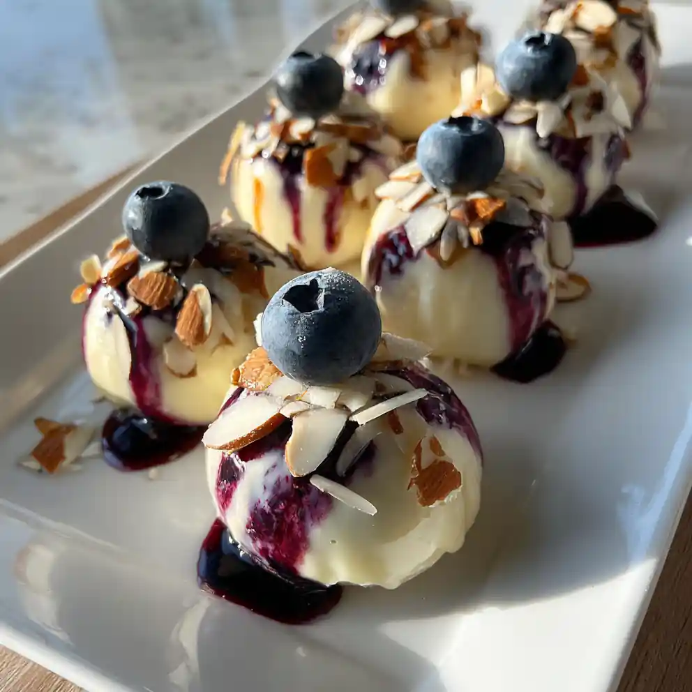 Lemon Curd Centered Blueberry Yogurt Bites 4 Lemon Curd Centered Blueberry Yogurt Bites