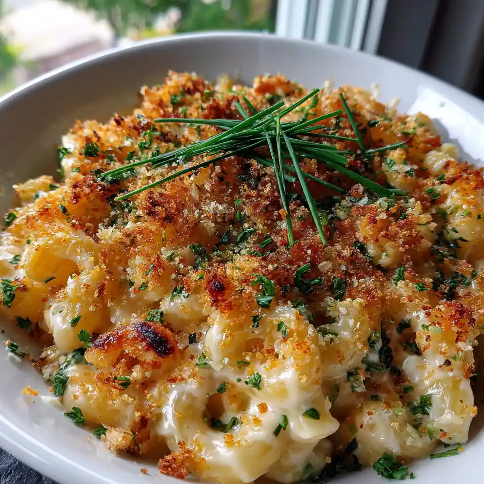 Lemon Herb Crusted White Cheddar Mac And Cheese 4 Lemon Herb Crusted White Cheddar Mac and Cheese