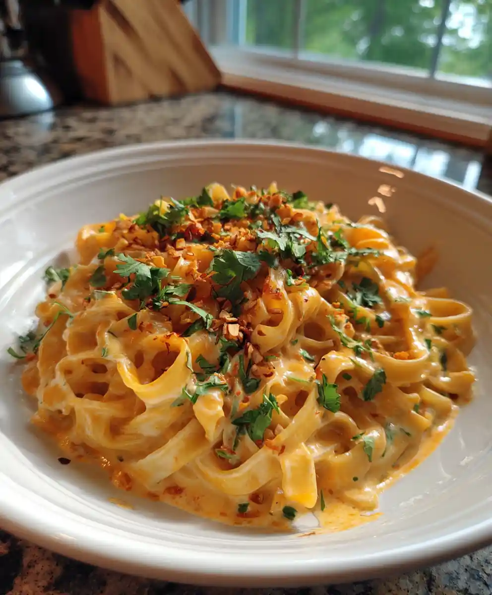 Mango Swirled Spicy Coconut Noodles 5 Mango Swirled Spicy Coconut Noodles