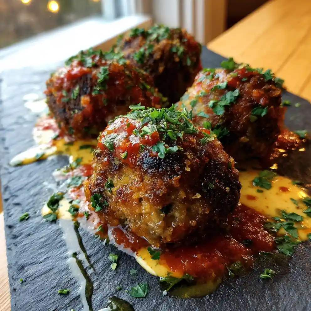 Roasted Red Pepper Cream Swirl Meatball Casserole 4 Roasted Red Pepper Cream Swirl Meatball Casserole