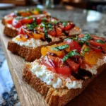 Roasted Red Pepper Swirled Tomato Cottage Cheese Toast 6 Roasted Red Pepper Swirled Tomato Cottage Cheese Toast 1767797041.7725298