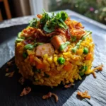 Turmeric Gold Chicken Fried Rice With Lime Cilantro Crema 6 Turmeric Gold Chicken Fried Rice With Lime Cilantro Crema 1767867543.019777