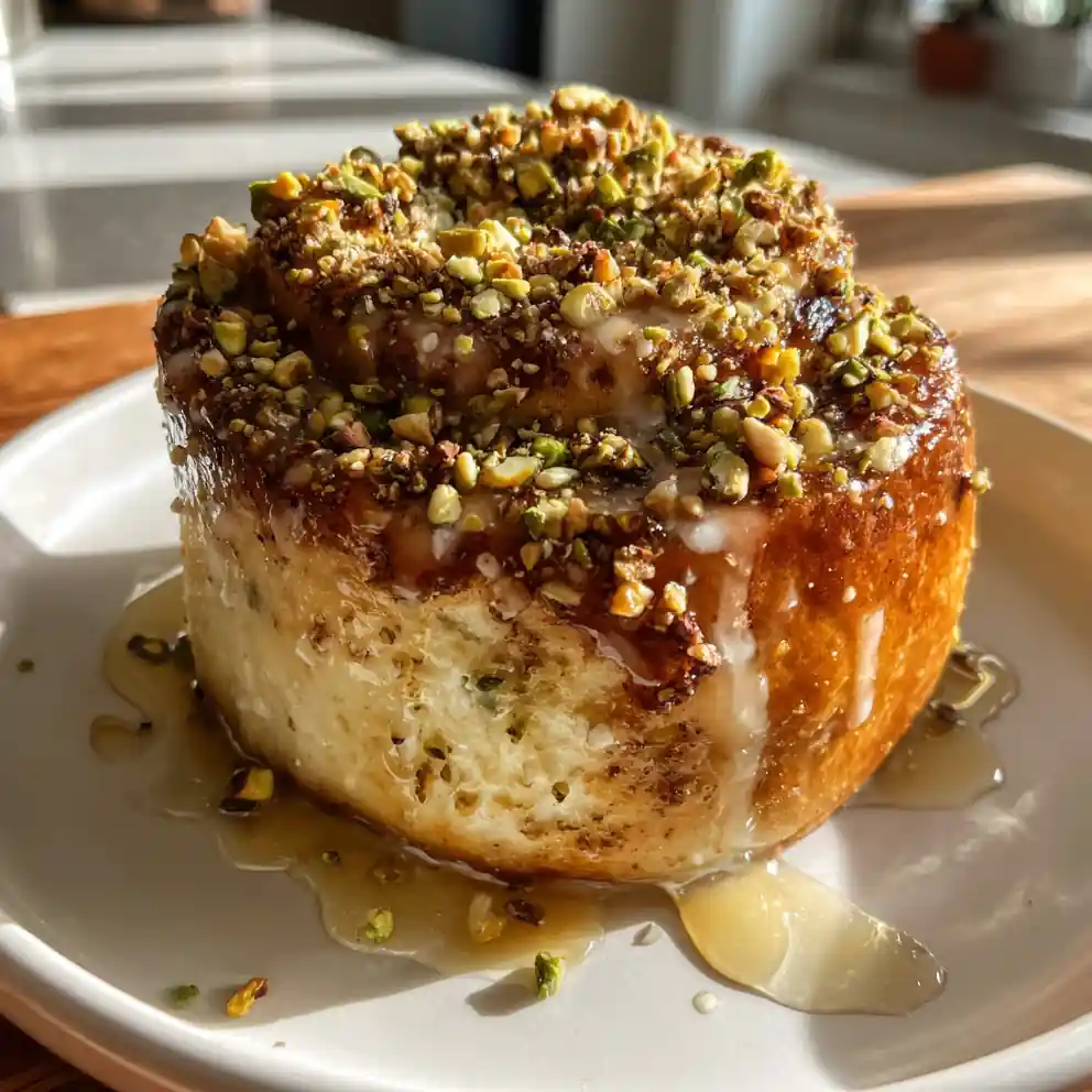 Cottage Cheese Cinnamon Rolls With Toasted Pistachio Almond Streusel 4 Cottage Cheese Cinnamon Rolls With Toasted Pistachio Almond Streusel