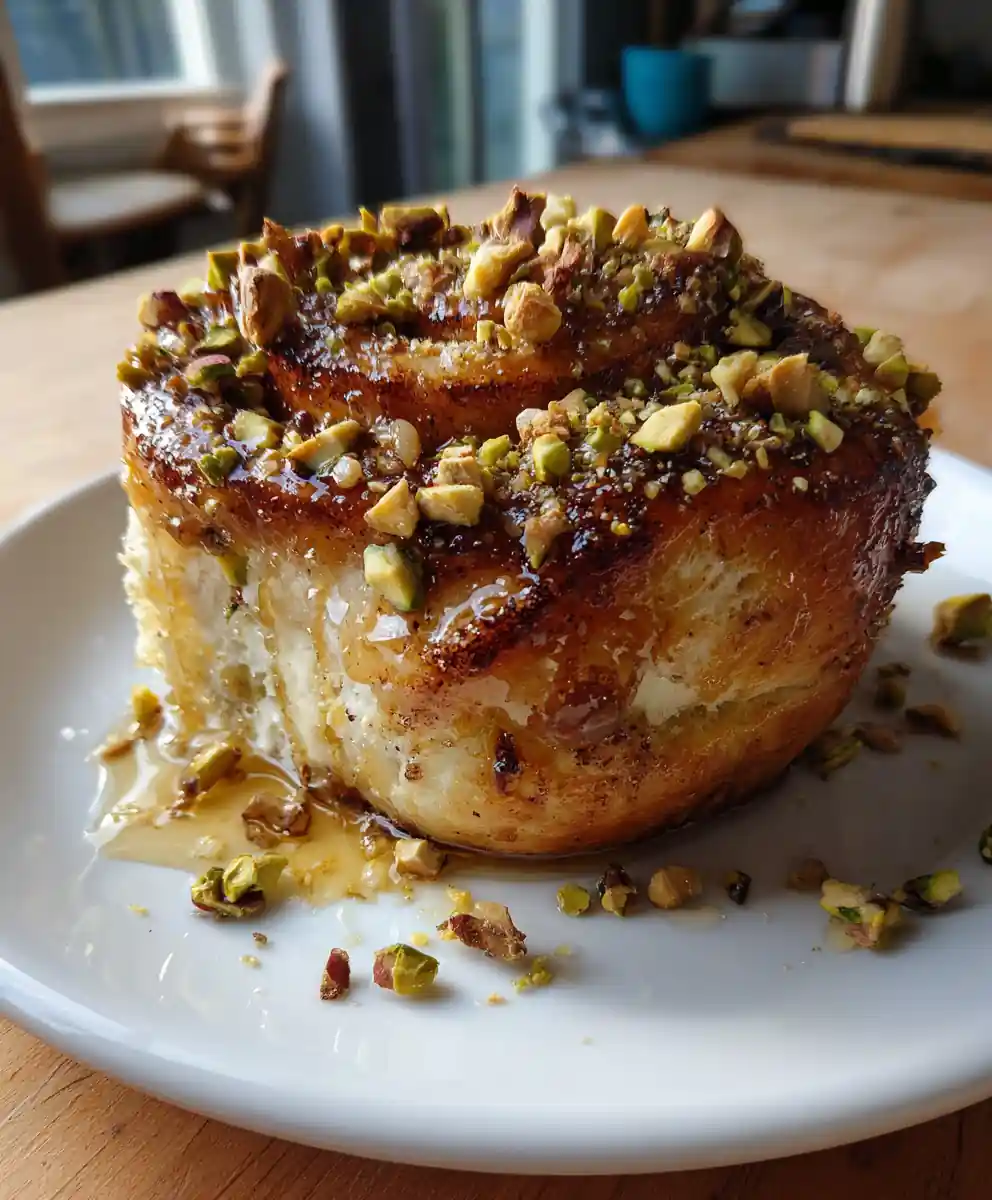 Cottage Cheese Cinnamon Rolls With Toasted Pistachio Almond Streusel 5 Cottage Cheese Cinnamon Rolls With Toasted Pistachio Almond Streusel