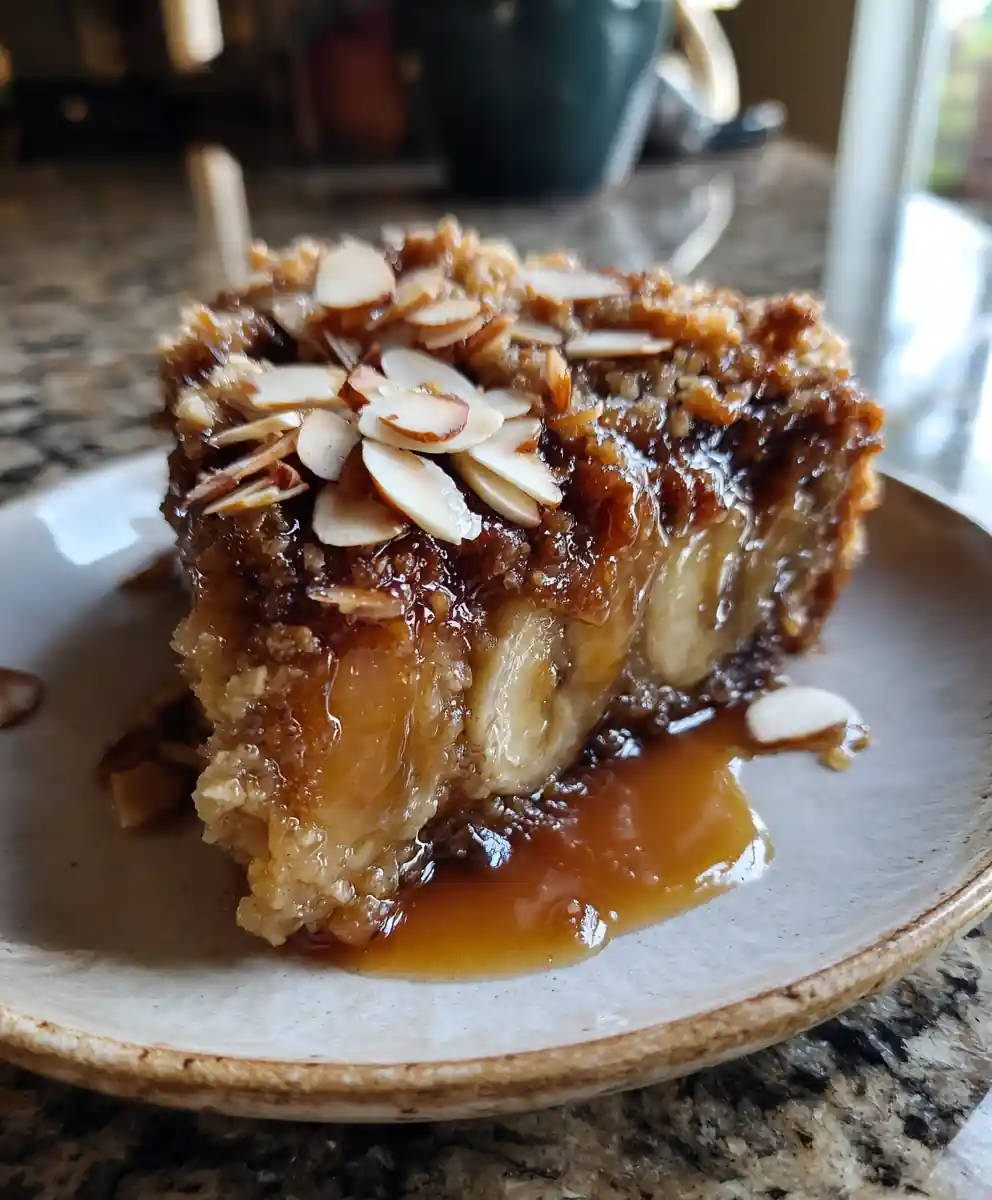 Maple Ginger Caramel Banana Cobbler With Toasted Oat Almond Crumble 5 Maple Ginger Caramel Banana Cobbler With Toasted Oat Almond Crumble