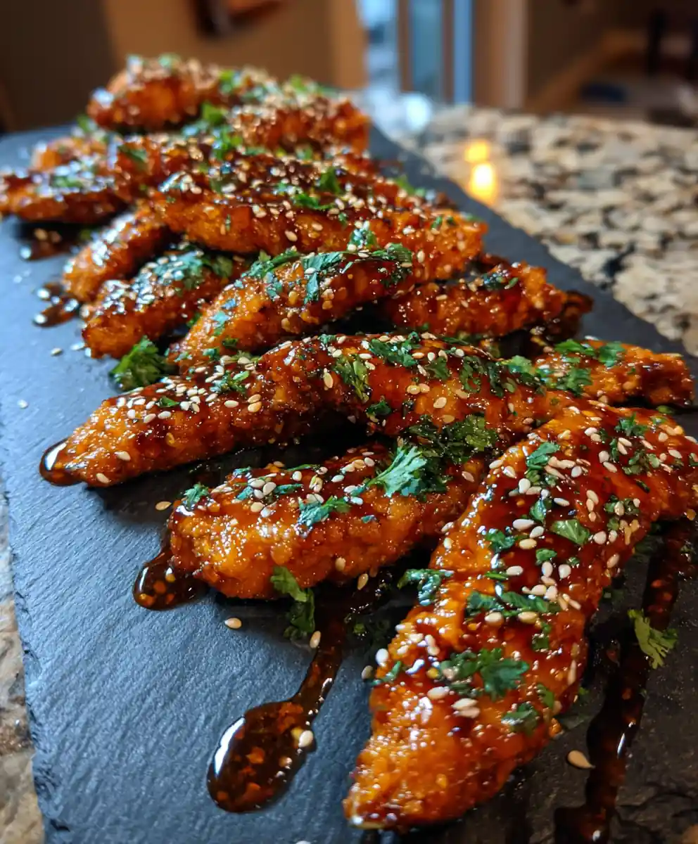 Smoky Brown Sugar Chicken Tenders With Sesame Caramel Drizzle 5 Smoky Brown Sugar Chicken Tenders With Sesame Caramel Drizzle