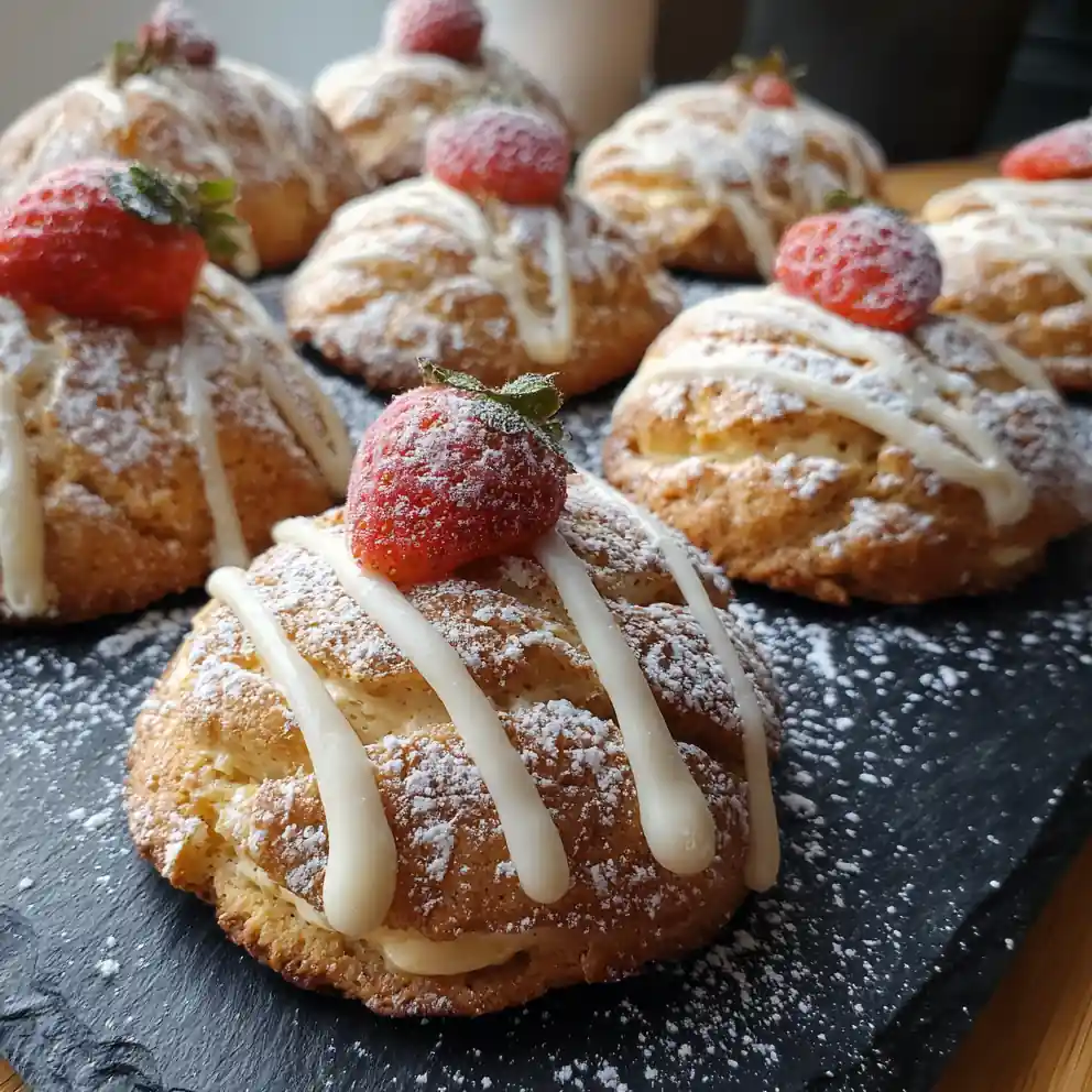 Strawberry Kiss Cookies With Lemon Cream Cheese Swirl 4 Strawberry Kiss Cookies With Lemon Cream Cheese Swirl