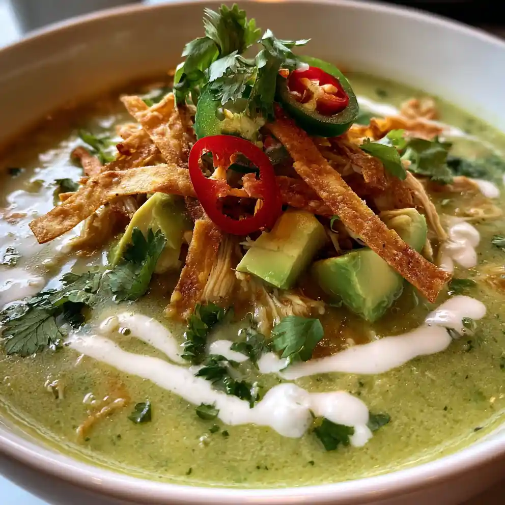 Creamy Green Enchiladas Chicken Soup 4 Creamy Green Enchiladas Chicken Soup