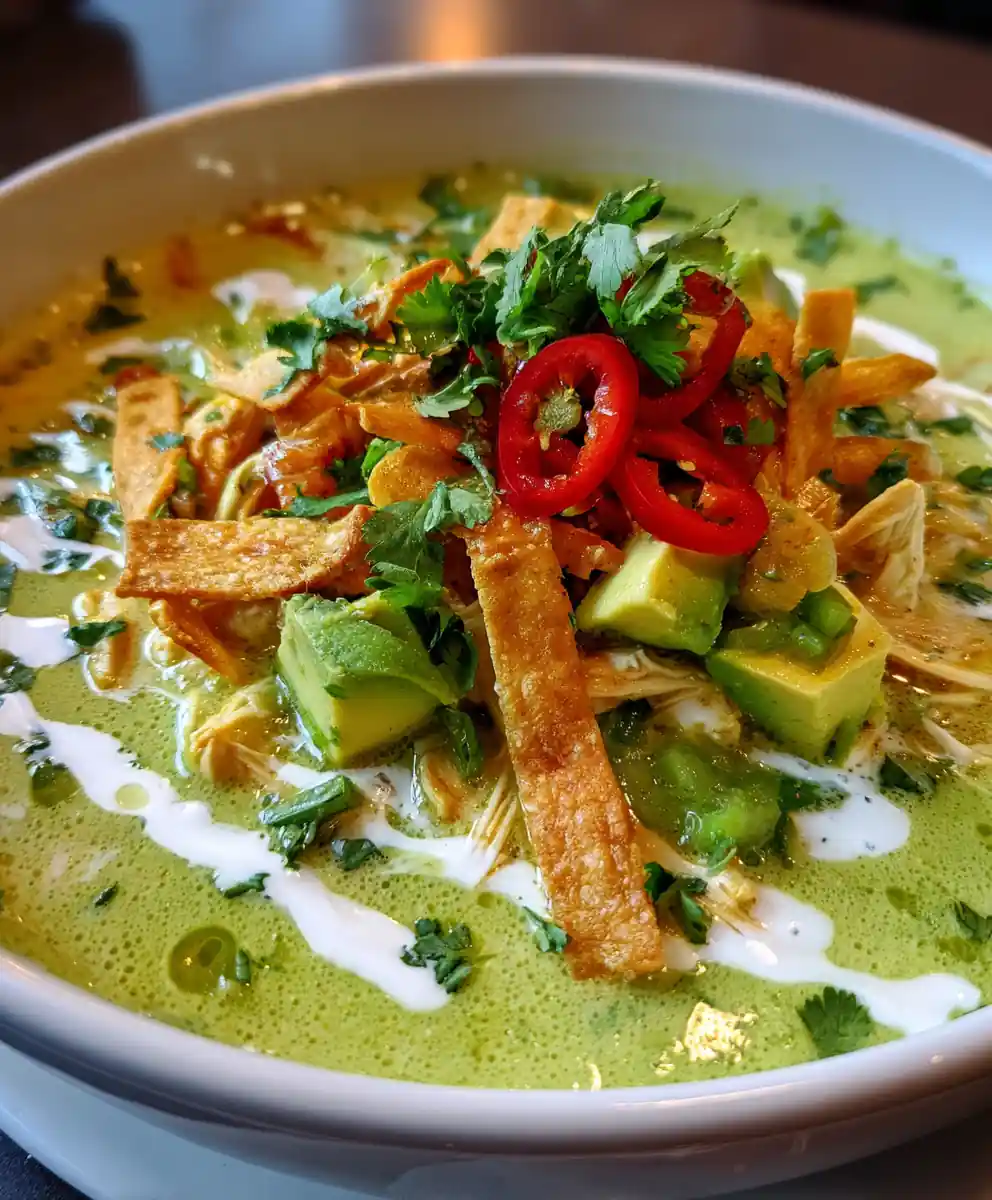 Creamy Green Enchiladas Chicken Soup 5 Creamy Green Enchiladas Chicken Soup