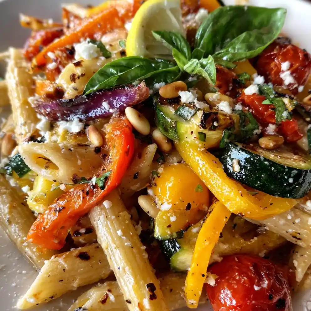 Feta & Roasted Veggie Pasta 4 Feta & Roasted Veggie Pasta