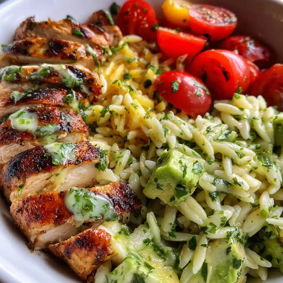 Grilled Chicken Orzo Salad With Avocado 4 Grilled Chicken Orzo Salad With Avocado