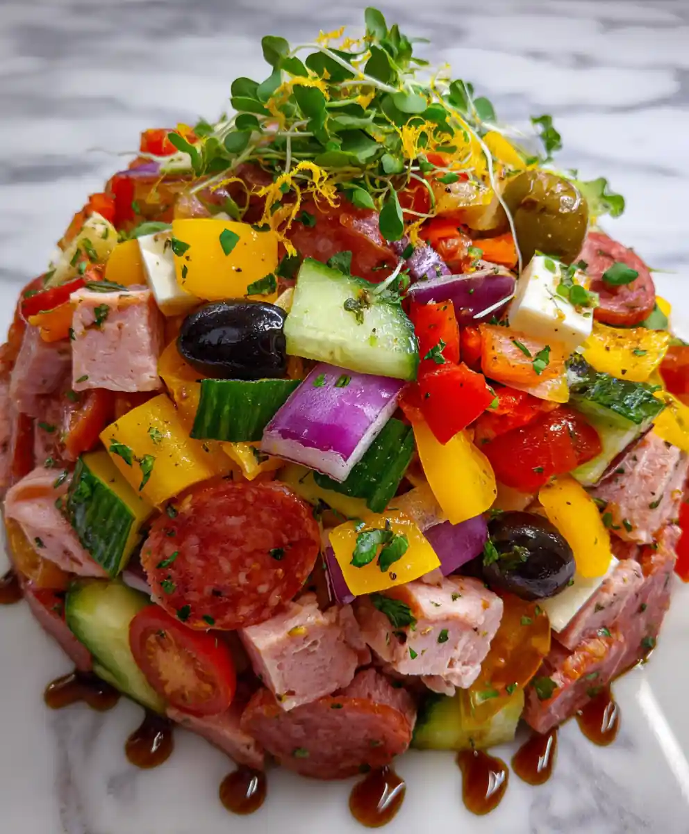 Italian Grinder Salad (Chopped Sub Salad) 5 Italian Grinder Salad (Chopped Sub Salad)