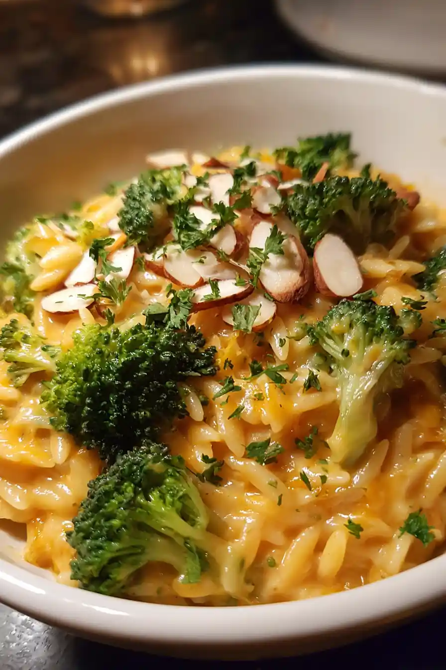 One Pot Broccoli Cheese Orzo 5 One Pot Broccoli Cheese Orzo