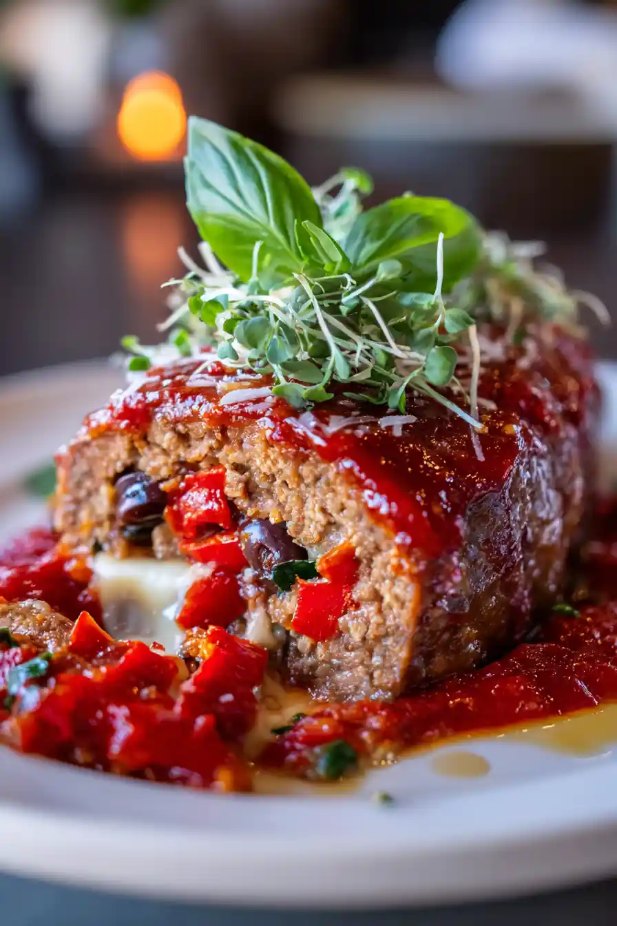 Stuffed Italian Meatloaf 5 Stuffed Italian Meatloaf