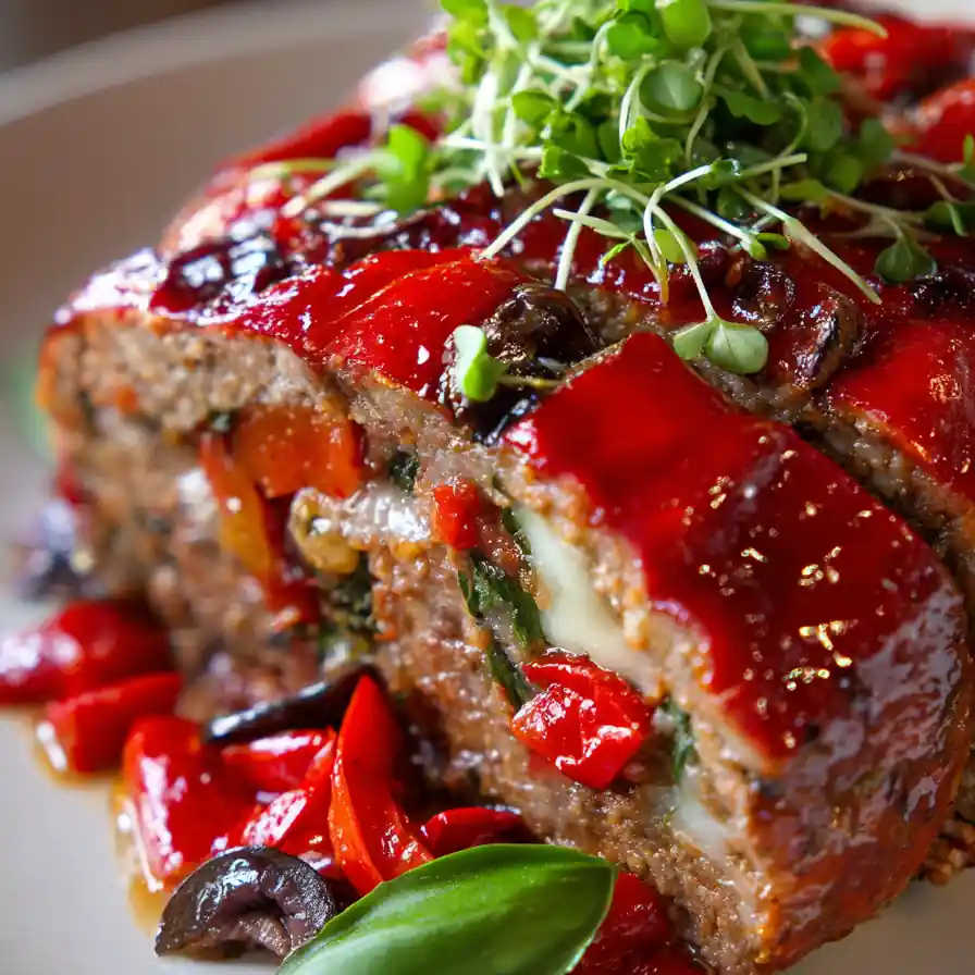 Stuffed Italian Meatloaf 4 Stuffed Italian Meatloaf