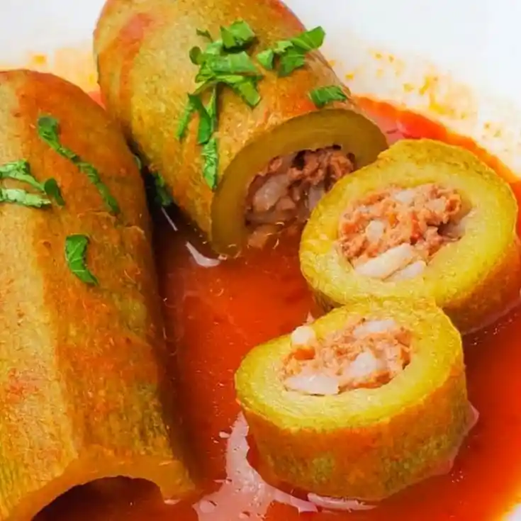 Lebanese Stuffed Zucchini (Kousa Mahshi) 3 Recipe image