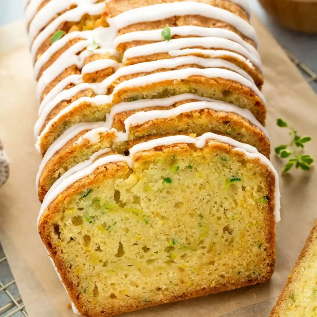 Zesty Lemon Zucchini Bread with Citrus Glaze