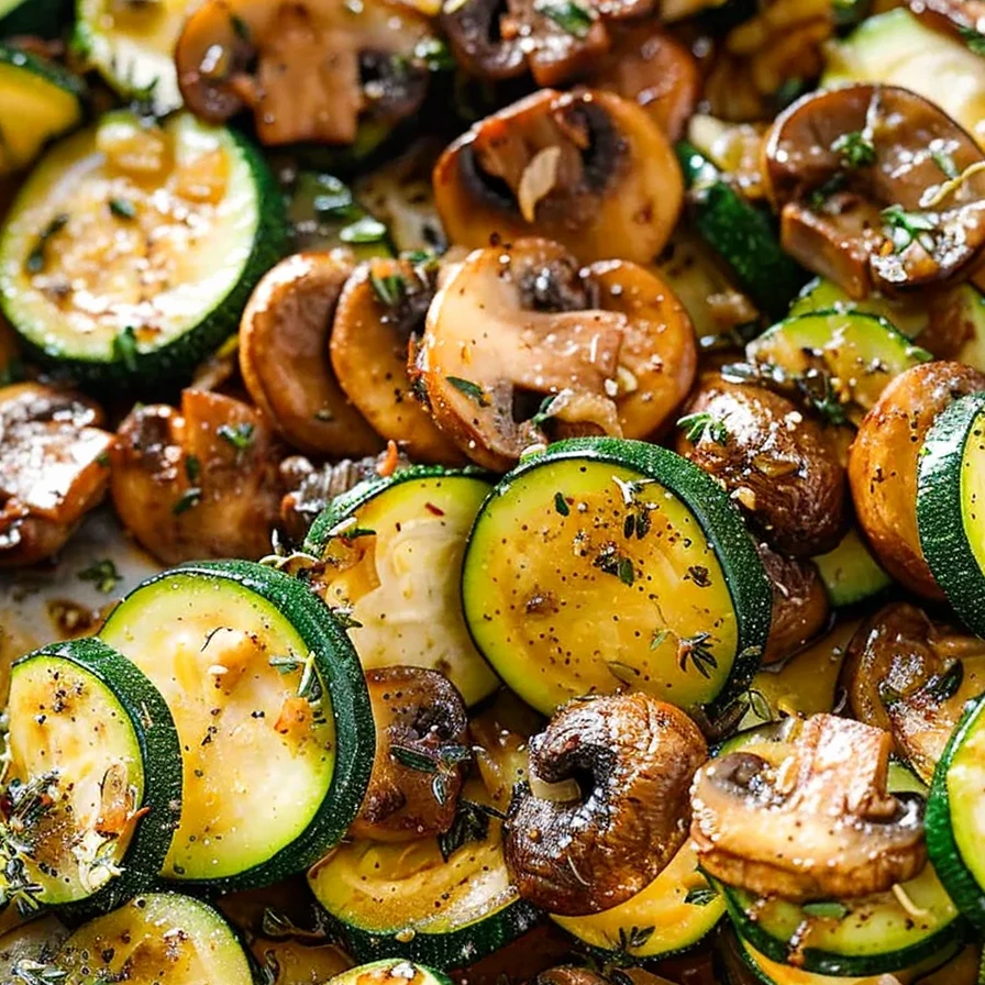 Sautéed Zucchini and Mushrooms
