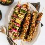 Fresh Herb Grilled Chicken and Zucchini Ribbon Skewers 4 Fresh Herb Grilled Chicken and Zucchini Ribbon Skewers