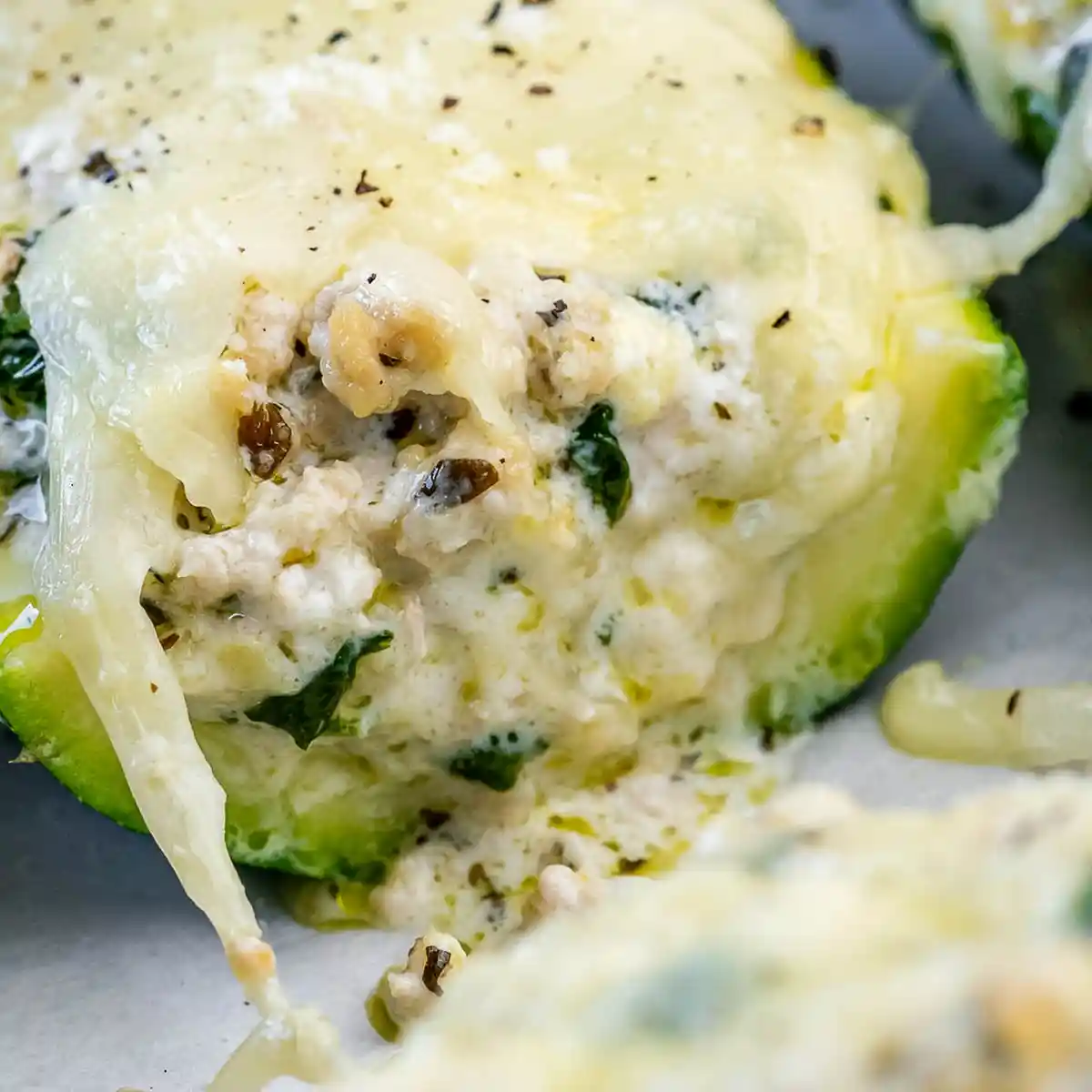White Lasagna Zucchini Boats 3 Recipe image