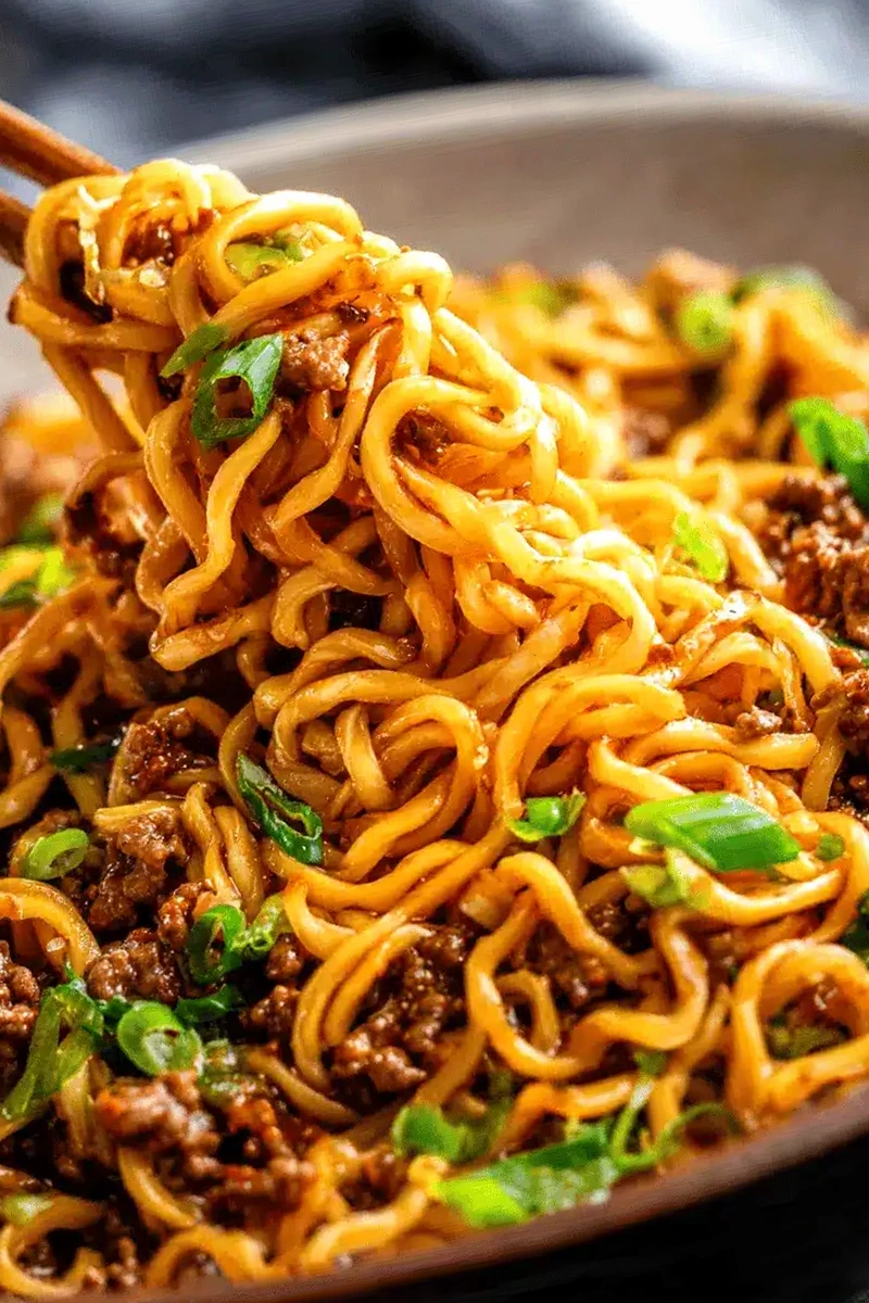 Quick Asian Ground Beef Noodles 3 Recipe image