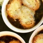 Savory French Onion Soup with Gruyère 4 Savory French Onion Soup with Gruyère