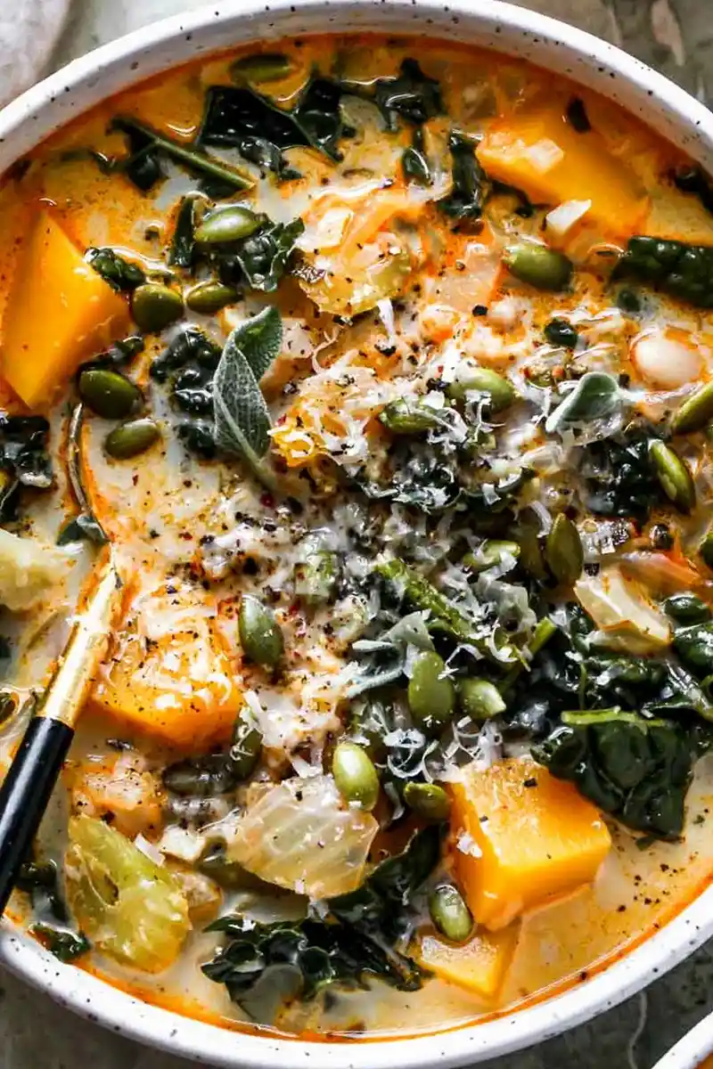Butternut Squash, Kale, and White Bean Soup 3 Recipe image
