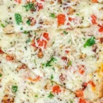 Creamy Chicken Alfredo Flatbread 4 Creamy Chicken Alfredo Flatbread