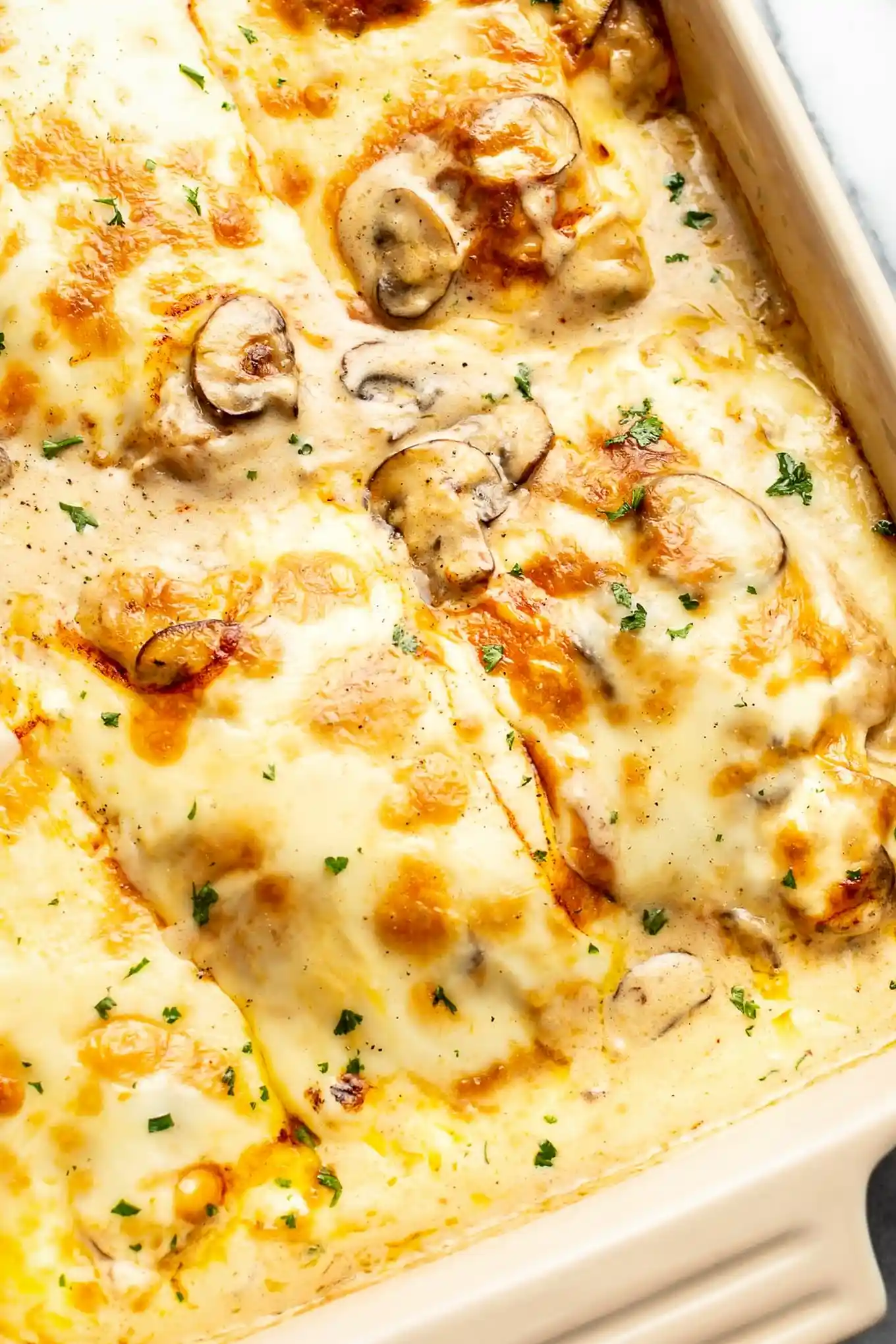 Creamy Mushroom and Cheese Baked Chicken 3 Recipe image