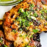 Grilled Chicken Thighs with Chimichurri 4 Grilled Chicken Thighs with Chimichurri