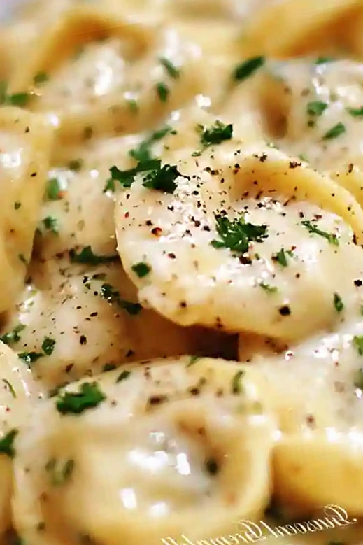 Creamy Garlic Butter Sauce for Cheese Tortellini 3 Recipe image