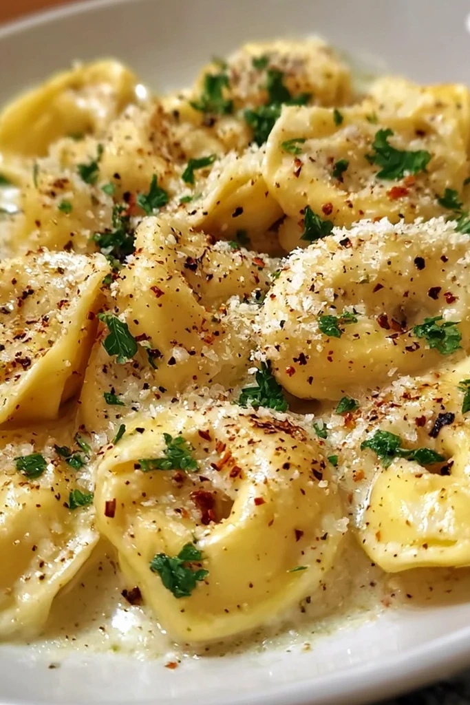 Creamy Garlic Butter Tortellini: A Simple Comfort Meal 3 Recipe image