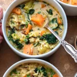 Creamy Sweet Potato, Kale and Wild Rice Soup 4 Creamy Sweet Potato, Kale and Wild Rice Soup