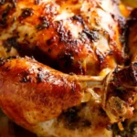 Garlic Herb Butter Roasted Chicken with Crispy Skin 4 Garlic Herb Butter Roasted Chicken with Crispy Skin