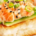 Crispy Yuzu Salmon Rice Bites 4 Crispy Yuzu Salmon Rice Bites