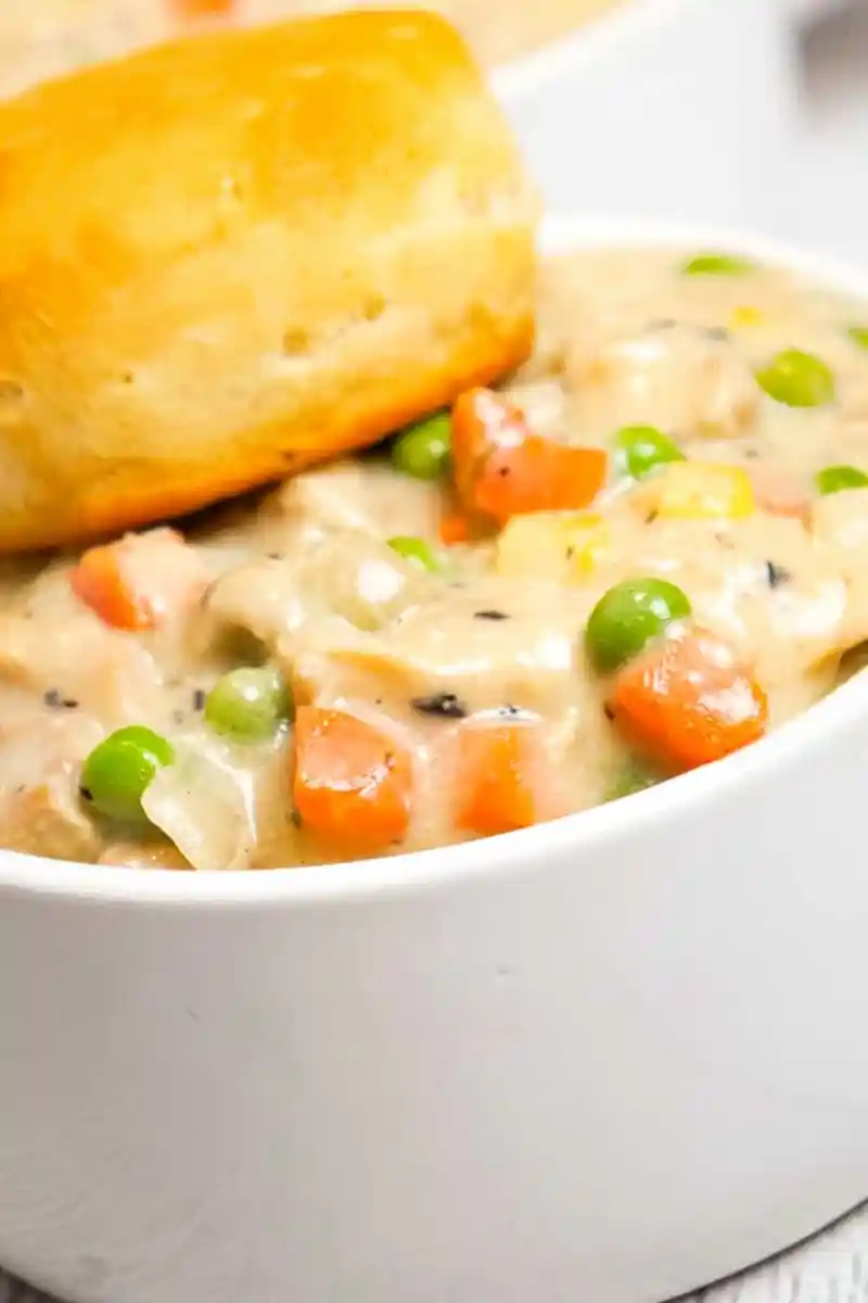 Slow Cooker Creamy Chicken Pot Pie 3 Recipe image